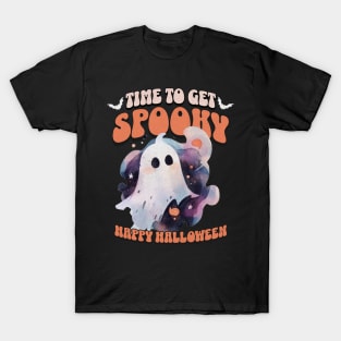 Time to get Spooky - Halloween sheet ghost T-Shirt